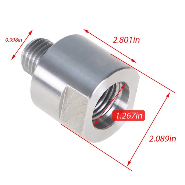 findmall 1-1/4" x 8tpi To 1" x 8tpi Woodworking Lathe