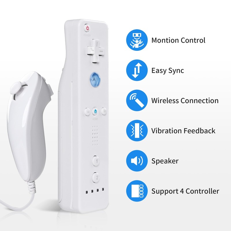 Zamia 2 Packs Upgrade Controller with Silicone Case and Wristband,Remote