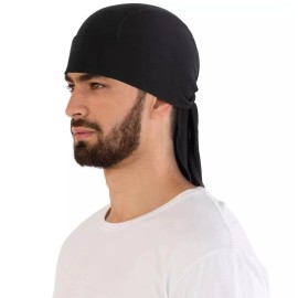 Unbranded Sweat Wicking Beanie Cooling Doo Rag Sports Skull Cap Helmet Liner Hat Head Wrap