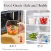 H.JSS WDJS 3.5Cup Glass Large Storage Container set, Glass Soup