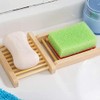 2 x Soap Dishes 100% Natural Bamboo Wood - Handmade