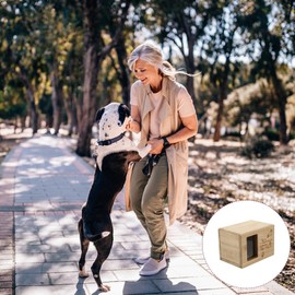 Wooden Pet Funerary Casket - 1 Set Wooden Pet Cremation Urn Pet Cinerary Casket Pet Cats Dogs Funeral Supplies