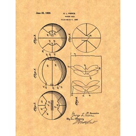 Basketball Patent Print (8" x 10") M10140