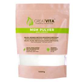 Meavita MSM Powder 99.9% Pure (1 x Pack of 1000g) Methylsulfonylmethane