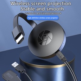 Miracast HDM Dongle, Wireless HDMI Dongle Streaming, Wireless Display Receiver, Cast for Android/iOS/Windows/Mac/Laptop Support Miracast, DLNA, Airplay, Projector Black