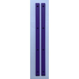 Century Skate Shop Skateboard Rails Old School Plastic with Mounting Screws (Purple), Standard