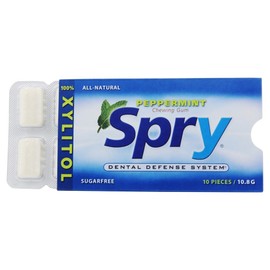 Spry, Gum Xylitol Peppermint, 10 Count