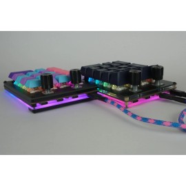 Unbranded Hub20 Kit - Customizable Macro/Number Pad, Rotary Encoder, 3-port USB Hub WHITE