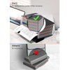 Vanulee 25 Pockets File Organiser Box File Folder,Document Organiser Concertina