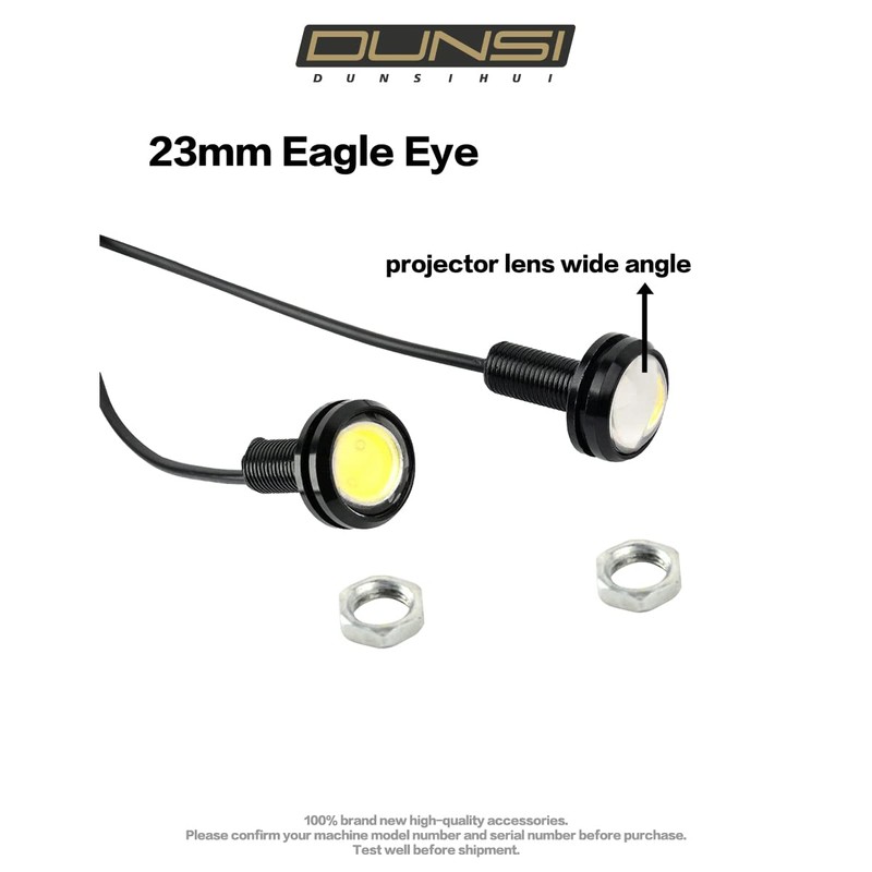 DUNSIHUI 10 pair 9W Eagle Eye LED Light Lamp, 6500k