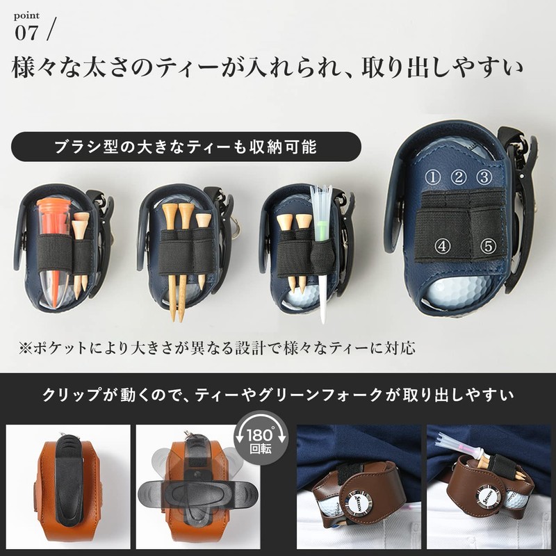 Zesty Golf Ball Case 2 Functional Player Golf Ball Pouch