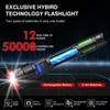 WdtPro Rechargeable Flashlights High Lumens, Super Bright Flashlight, Powerful LED