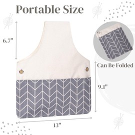 TOGETRUE Yarn Bag, Knitting Crochet Tote Bag, Lightweight Yarn Storage bag Organizer, Travel Knitting wrist bag, Yarn Tote Bags for Crocheting, Holding Yarn, Knitting Needles