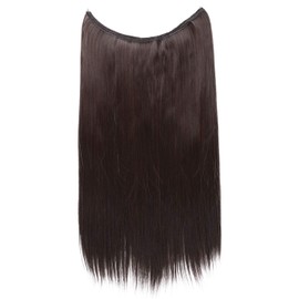 Prettyshop E105, 1 Weft Extension, 50 cm, with Elastic Band, Hair Extension, Hairpiece, Straight, Auburn