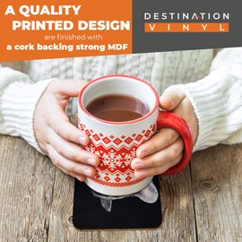 Great Coasters (Set of 2) Square/Glossy Quality Coasters/Tabletop Protection for Any Table Type - Black French Bulldog Dog #3885