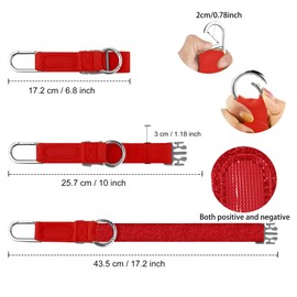 Elastic Jacket Gripper with D-Ring Hook and Buckle,Small Items Strap Belt Travel Accessories, Makes Your Hands Free,Cinnabar