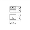 Sliding Door Fitting SLID'UP 160, 170, 190 Mounting Brackets, Pack
