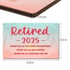 Wooden Retired Gifts for Women 2025 Retirement Hanging Decorations Fashion