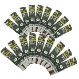 Original Delicious BEST Exotic Pack - 3 Types of Wild Game 1 Oz. Stick – Elk, Buffalo and Venison with Pork Sticks – No Antibiotics or Hormones (Elk Original, Elk Original 18 Sticks)