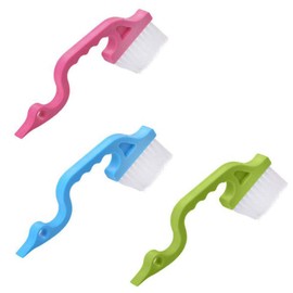 2 Pieces Cleaning Brushes for Windows, 2-in-1 Window Sill Sweeper Hand Window Door Track Groove Cleaning Brushes Handheld Cleaning Tools