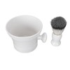 Men Beard Foaming Brush Set Soap Bowl Brush Rack Rich