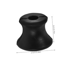 ABOOFAN 2pcs Tuning Fork Holder Instruments Solfeggio Tuning Forks Products Meditation Accessories Home Office Decor Meditation Body Tuning Forks Mallet Rubber Black