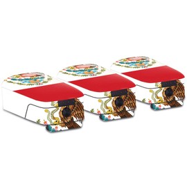 MightySkins Skin Compatible with Autel Robotics Evo Battery 3-Pack - Mexican Flag | Protective, Durable, and Unique Vinyl Decal wrap Cover | Easy to Apply, Remove, and Change Styles | Made in The USA
