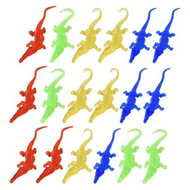 TOYANDONA Stretchy Crocodile Toy, 24Pcs Stretchy Alligator Sticky Crocodile Toy Stretchy Sticky Toys for Kids Birthday Party Favors Goodie Bags Stuffers ( Random Color )