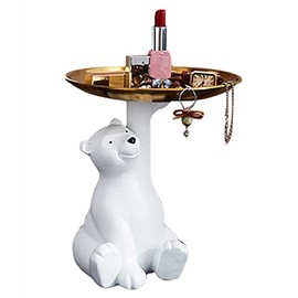 Key Tray for Entryway Table，Jewelry Tray，Cosmetic Storage Tray，Multi-Purpose Decorative Storage Tray for Bedroom and Living Room