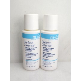 M-61 PERFECT CLEANSE GENTLE VITAMIN E FOAMING FACE CLEANSER 2 OZ NWOB LOT OF 2