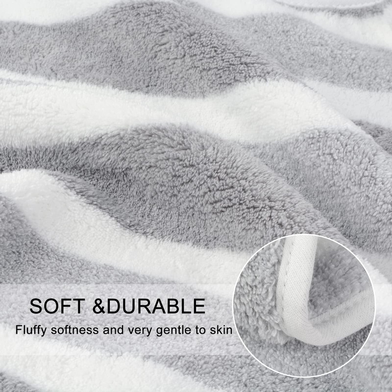 KinHwa Microfiber Hand Towels for Bathroom Ultra Soft Face Towels