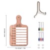 Fridge Meal Planner, Weekly Meal Prep Board - Magnetic Wooden