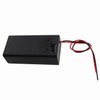 MDXing 2PCS 9V Battery Boxes with Covers Switched Square Slots