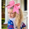 8PCS Cheer Bows Bulk Glitter Cheerleading Bows Girls Hair Bows
