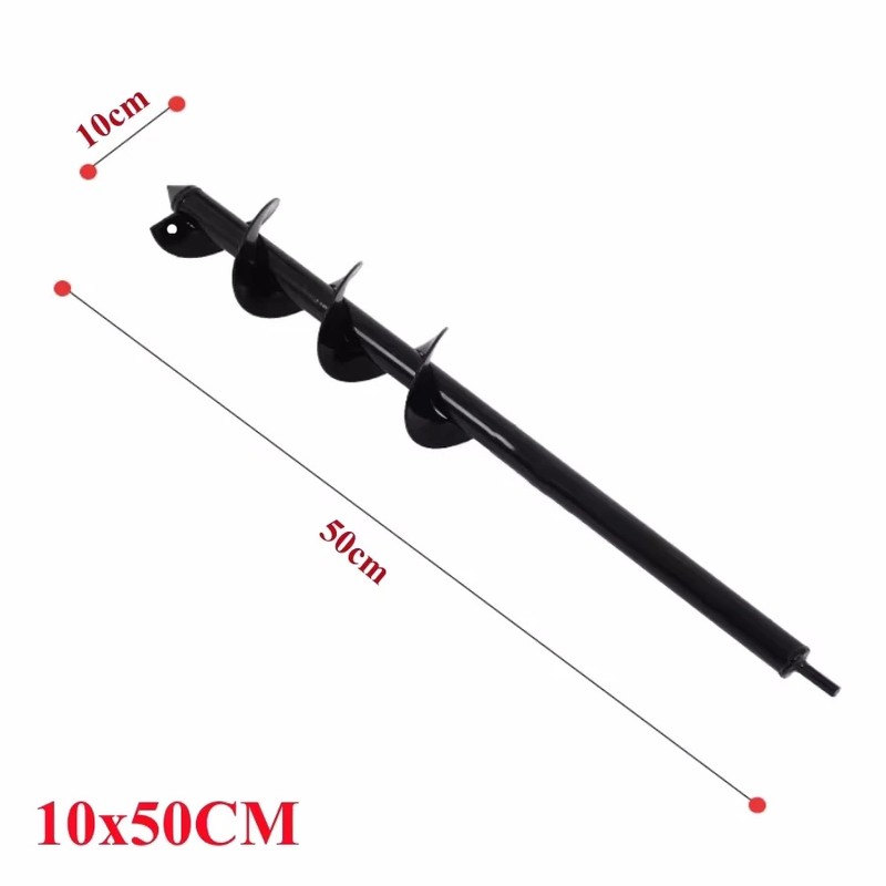 High Carbon Steel Garden Auger Drill Bit for Planting, 8