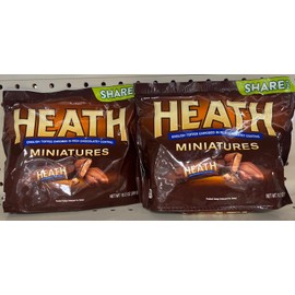 Hershey's 2- Bags Heath Milk Chocolate English Toffee Bar Miniatures 10.02 Oz Each