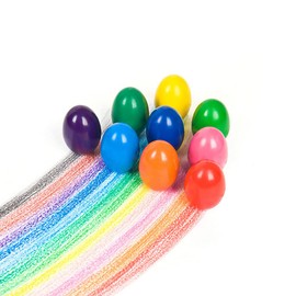 PAPU BABY Crayones para Bebés y Niños con forma de huevo ergonómico (9 colores)