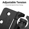 Haidms Self Closing Door Hinges 4 Inch Matte Black Spring