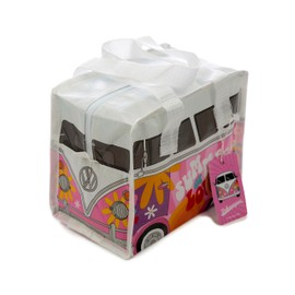 Puckator Volkswagen VW T1 Camper Bus Summer Love RPET Recycled Plastic Bottles Reusable Insulated Lunch Bag - Meal Prep Bag - Lunch Bag with Strap - Tote Lunch Box Bag for Adults - Food Bag Storage