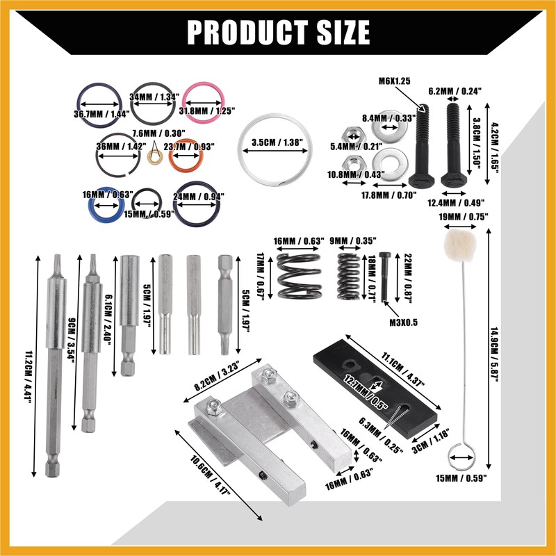 Partuto 7.3L Injector Rebuild Kit with Vice Clamp, Special Tools,