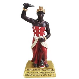 Fancole 5 Inch Orisha Shango Statue - Chango Orisha Chango Estatua - Catholic Statue - Red Metallic Glossy Finish