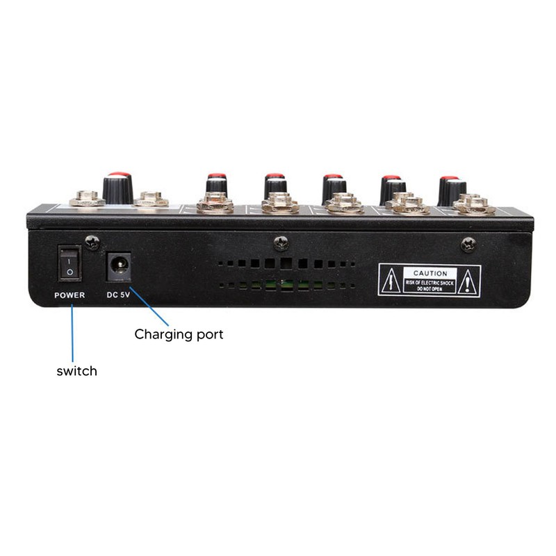 MIX5210 Sound Mixer Digital Mixer 10 Channel Compact Studio Mixer