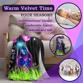 Daughter in Law Gifts Blanket,Gifts for Daughter in Law, Daughter in Law Gift Ideas, Gifts for Future Daughter-in-Law Birthday, Valentine's, Anniversary, Wedding Day, Flannel Throw Blanket 60"x50"