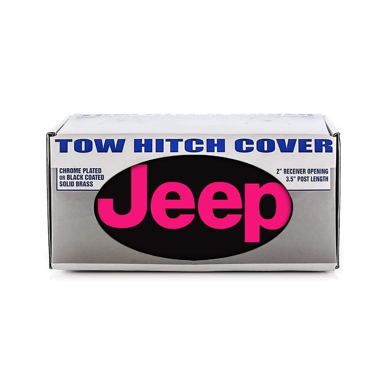 Jeep Tuscadero Pink UV Printed Trailer Tow Hitch Cover Plug