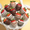 Chocolate Covered Strawberries, 12 Dark/Milk/White Delight