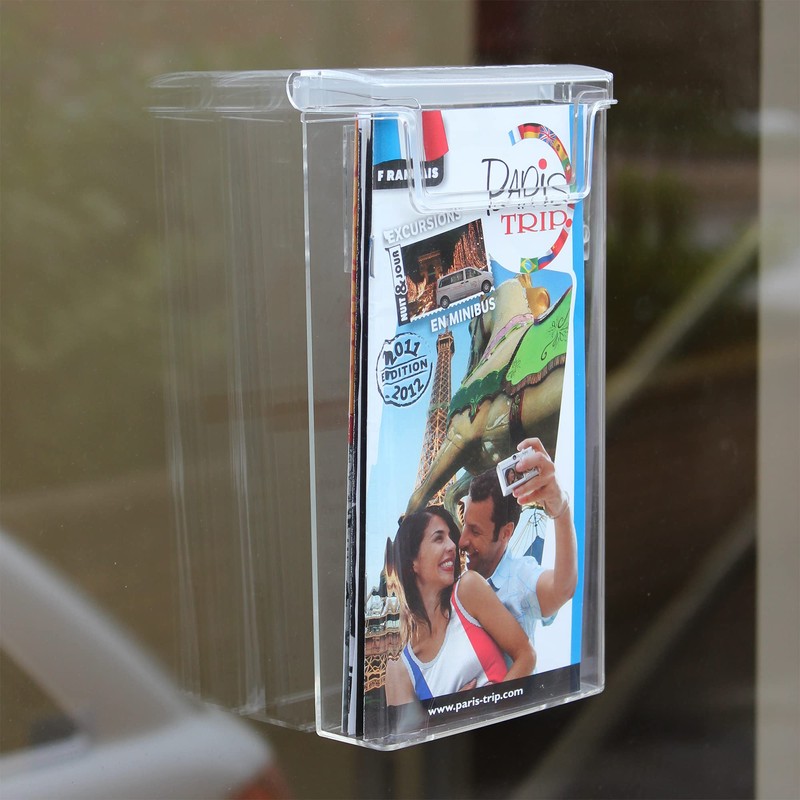 taymar DIN Lang (DL) Brochure Holder with Lid Weatherproof