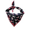 Multi-Use Pirate Skull and Bones Classic Triangle Tie On Dog