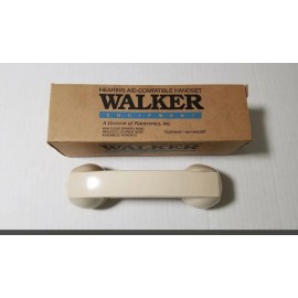 Universal Walker Equipment Hearing Aid Compatible Handset W6-500M Ivory