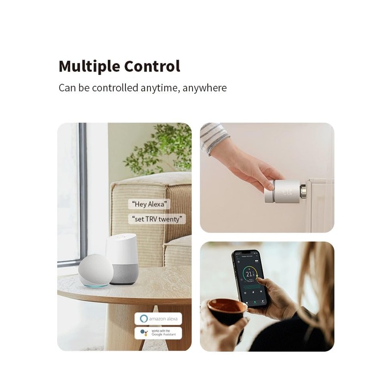 Matosio TRV603-WZ Smart Radiator Thermostat ZigBee Intelligent Thermostat, Control via