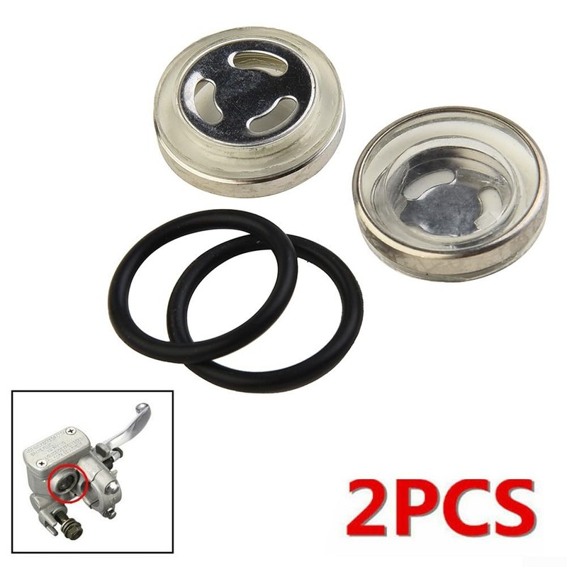 2 Pack of Reliable 18mm Motorcycle Brake Master Cylinder Sight